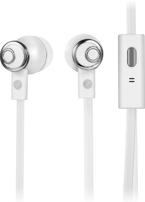 Zoook Noise Isolating Earphones with Built-in Microphone Noise Isolating Earphone Wired Headphones (White, In the Ear) 