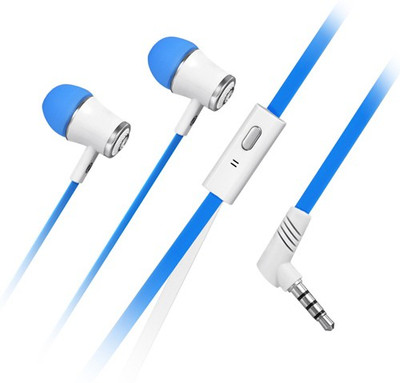 Zoook ZM-E5M Noise Isolating Earphones with Built-in Microphone ZM-E5M - Blue Wired bluetooth Headphones (Blue, In the Ear) 