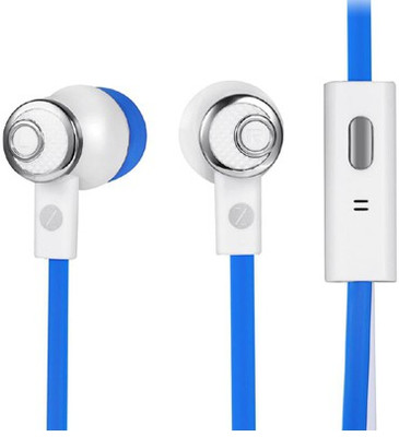 Zoook ZM-E5M Noise Isolating Earphones with Built-in Microphone ZM-E5M - Blue Wired bluetooth Headphones (Blue, In the Ear) 