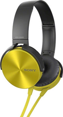 Sony MDR-XB450 On-the-ear Headphone (Yellow, On the Ear) 