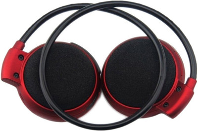 Paracops Mini 503 Stereo Dynamic Headphone Wireless Bluetooth Headphones (Red, Over the Ear) 