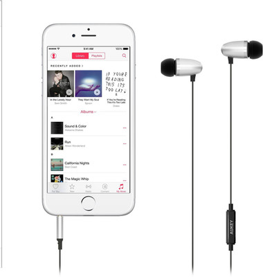 Aukey EP-C5 Stereo Headphones (Black, On the Ear) 