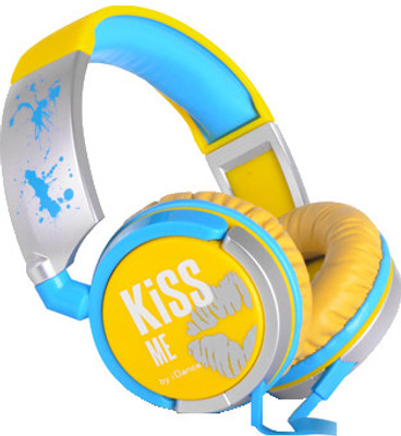 54% OFF on iDance KM-300 Headset Yellow and Blue