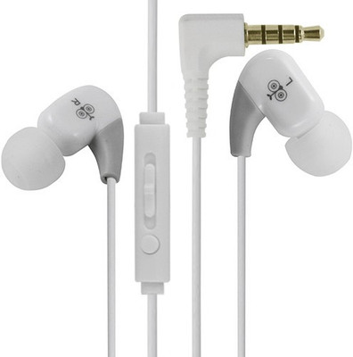 Jabees 13A04 Wired Headset With Mic (White) 