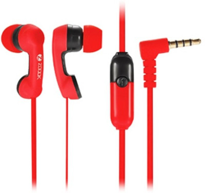 Zoook ZM-E11M Wired Headset (Red, Black) 