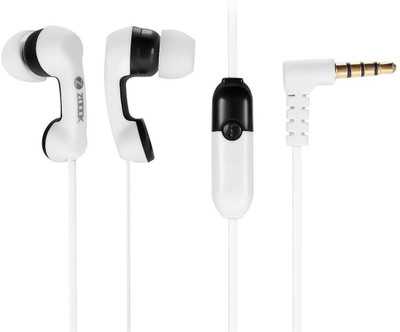 Zoook ZM-E11M Wired Headset (White, Black) 
