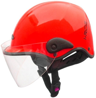 Saviour I-Ride Glossy Unisex Sport Clear Visor Motorbike Helmet - M