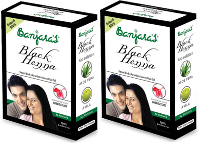 Banjaras Black Henna With Hibiscus 2 Packs Banjaras Black Henna With Hibiscus 2 Packs