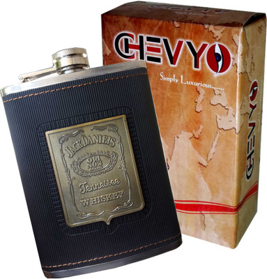 50% OFF on Chevyo Best Quality Imported Stainless Steel Leatherette Hip Flask 230 ml 50% OFF on Chevyo Best Quality Imported Stainless Steel Leatherette Hip Flask 230 ml