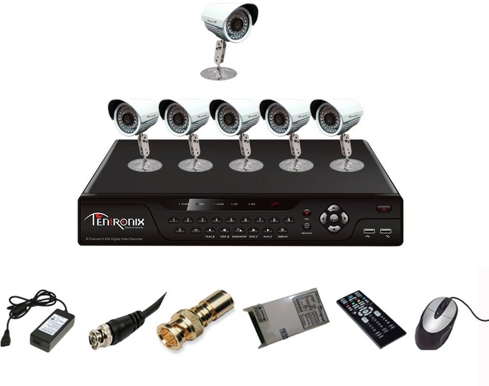 37% OFF on Tentronix Dvr System 8 Channel Home Security Camera
