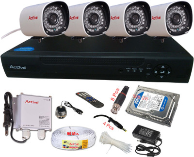 7% OFF on Active Feel Free Life 4 Ch Dvr System 4 Channel Home Security Camera