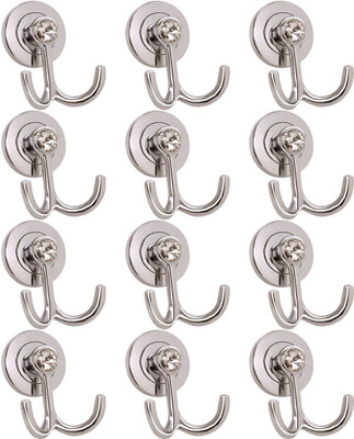 62% OFF on Doyours 12 Set Stylish In Diamond Stud Design 2 - Pronged Hook Steel Pack of 12