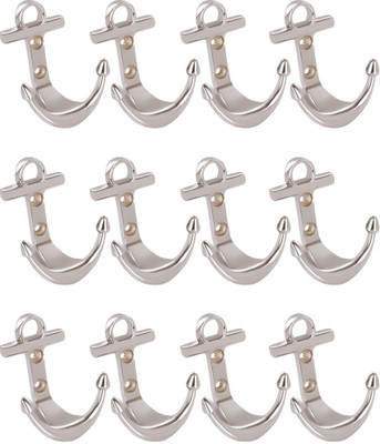 36% OFF on Doyours 12 Set Glossy Steel In Anchor Design 2 - Pronged Hook