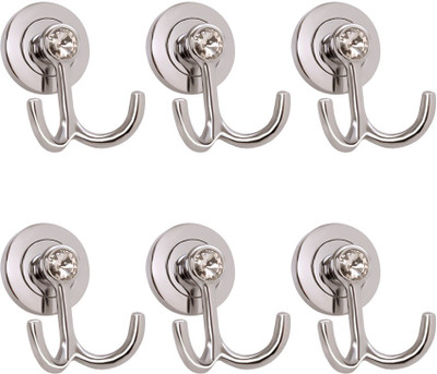 8% OFF on Doyours 6 Set Stylish In Diamond Stud Design 2 - Pronged Hook Steel Pack of 6