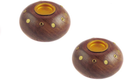 27% OFF on Pindia Small & Unique Set of 2 Beautiful Round Shaped Wooden, Brass Incense Holder Set 27% OFF on Pindia Small & Unique Set of 2 Beautiful Round Shaped Wooden, Brass Incense Holder Set