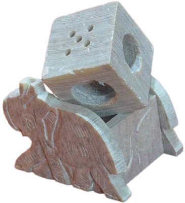50% OFF on Artist Haat Handcrafted Soapstone Elephant Shaped Model G . Stoneware Incense Holder