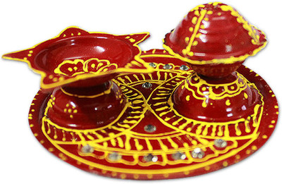 Vedic Vaani Red Marvel Steel Incense Holder Vedic Vaani Red Marvel Steel Incense Holder