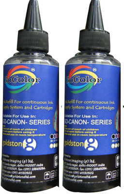 29% OFF on GoColor Canon Premium Quality Inkjet 100 ML X 2 Black Color Combo (Dye Ink) Black Ink 29% OFF on GoColor Canon Premium Quality Inkjet 100 ML X 2 Black Color Combo (Dye Ink) Black Ink