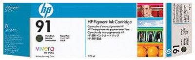 HP 91 Matte Black Ink Cartridge HP 91 Matte Black Ink Cartridge