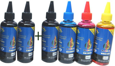 41% OFF on GoColor Epson Premium Quality Inkjet Compatible Ink 100 ML X 4 Colours + 2 Black Extra (Dye Ink Combo) Black Ink 41% OFF on GoColor Epson Premium Quality Inkjet Compatible Ink 100 ML X 4 Colours + 2 Black Extra (Dye Ink Combo) Black Ink