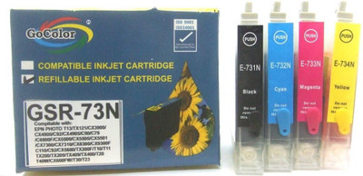 18% OFF on GoColor Refillable Cartridges 73N for All Epson Printer TX210/T13/TX121 Other Printer etc Cyan Ink 18% OFF on GoColor Refillable Cartridges 73N for All Epson Printer TX210/T13/TX121 Other Printer etc Cyan Ink