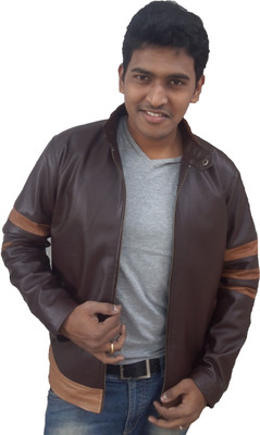 58% OFF on Tab Fashion Full Sleeve Solid Men's Leather Jacket