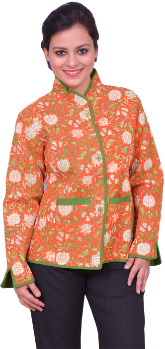 ChhipaPrints Full Sleeve Printed Reversible Women's Quilted Reversible Jacket - JCKEFNPJVNWFH8YW