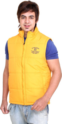 46% OFF on Trufit Sleeveless Solid Men's Bomber Jacket