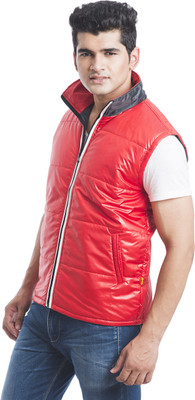 28% OFF on NU9 Sleeveless Solid Men's Jacket