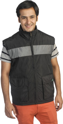 64% OFF on NU9 Sleeveless Solid Men's Jacket