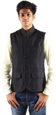 Owncraft Sleeveless Checkered Men's Nehru Jacket Owncraft Sleeveless Checkered Men's Nehru Jacket