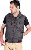 30% OFF on Stepp Up Jackets Sleeveless Solid Men's Jacket