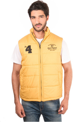 50% OFF on Again Sleeveless Solid Men's Jacket