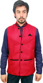 56% OFF on Front Look Sleeveless Solid Men's Nehru Jacket
