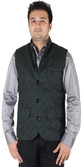 Owncraft Sleeveless Geometric Print Men's Nehru Jacket