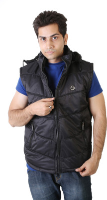 54% OFF on Burdy Sleeveless Solid Men's Jacket