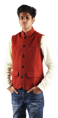 Owncraft Sleeveless Solid Men's Nehru Jacket