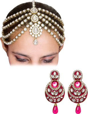 70% OFF on Vendee Fashion Wedding Wear Jewelry Zinc Jewel Set Multicolor