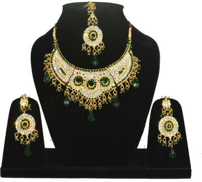 69% OFF on Archana Jewelry Nec38 Alloy Jewel Set Green