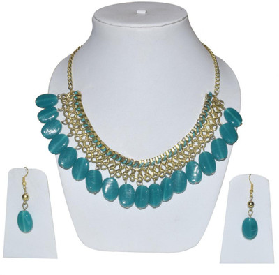 63% OFF on Rashi Creations Handcrafted Fashion Alloy Jewel Set Blue