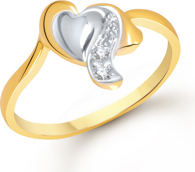 70% OFF on VK Jewels Alloy Cubic Zirconia 18K Yellow Gold Plated K Ring