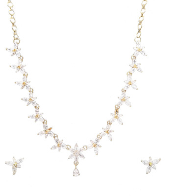 33% OFF on Sthrielite Pretty Floewr Design Alloy Jewel Set White 33% OFF on Sthrielite Pretty Floewr Design Alloy Jewel Set White