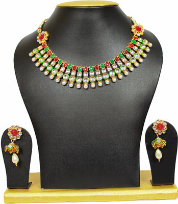 25% OFF on moKanc Unique Kundan and Stone Alloy Jewel Set Multicolor 25% OFF on moKanc Unique Kundan and Stone Alloy Jewel Set Multicolor