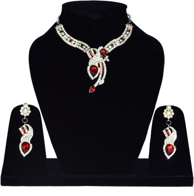 68% OFF on Archana Jewelry Nec21 Alloy Jewel Set Red