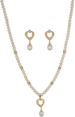 50% OFF on Abhushan Beautiful Alloy Jewel Set White