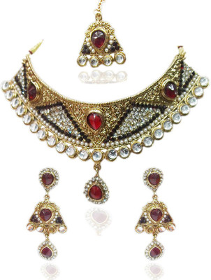 50% OFF on Kriaa 1100619 Alloy Jewel Set Red 50% OFF on Kriaa 1100619 Alloy Jewel Set Red