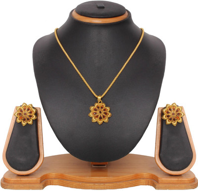 60% OFF on Vendee Fashion Latest Collection Zinc Jewel Set Brown