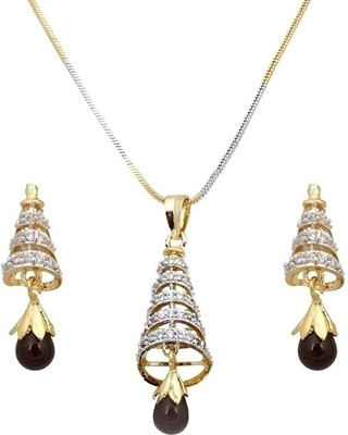49% OFF on Royal Bling Brass, Copper Jewel Set Gold, Silver