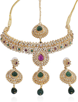Touchstone Metal Jewel Set Gold Touchstone Metal Jewel Set Gold
