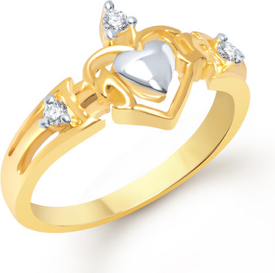 70% OFF on VK Jewels Alloy Cubic Zirconia 18K Yellow Gold Plated K Ring